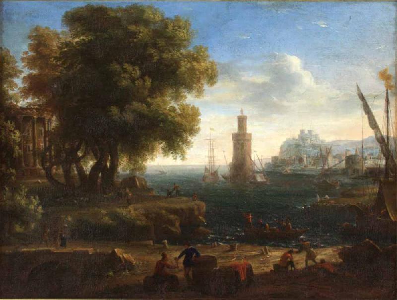 Claude Lorrain Paisaje de un puerto